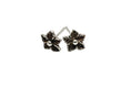 Load image into Gallery viewer, silver flower-shaped earrings
