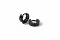 Load image into Gallery viewer, Black Huggie Earrings