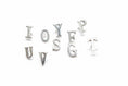 Load image into Gallery viewer, 925 Sterling Silver Alphabet Letter Stud Earrings