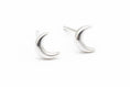 Load image into Gallery viewer, Sterling Silver crescent moon earrings