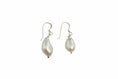 Load image into Gallery viewer, 925 Sterling Silver Unique Hanging teardrop Pearl Earrings
