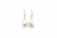 Load image into Gallery viewer, 925 Sterling Silver Unique Hanging teardrop Pearl Earrings