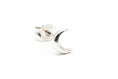 Load image into Gallery viewer, 925 Sterling Silver half moon stud earrings