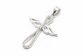 Load image into Gallery viewer, Infinity Angel Wing Cubic Cross Sterling Silver Pendant