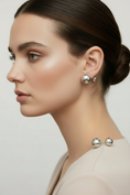 Load image into Gallery viewer, 925 Sterling Silver Double Ball Stud Earrings