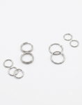Load image into Gallery viewer, 925 Sterling silver Hoop earrings 12mm 14mm and 16mm in size