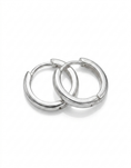 Load image into Gallery viewer, 925 Sterling silver huggie hoop earrings 14mm
