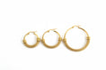 Load image into Gallery viewer, Elegant Gold Mesh Hoop Earrings