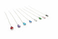 Load image into Gallery viewer, 925 Sterling Silver Threaded Synthetic Gemstone with hanging teardrop earrings