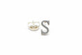 Load image into Gallery viewer, 925 Sterling Silver Letter S Stud Earrings