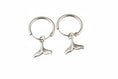 Load image into Gallery viewer, 925 Sterling Silver Sleepers with Venus Dolphin Tail Charm Earrings