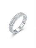 Load image into Gallery viewer, Double Eternity Pavé Sterling Silver Band