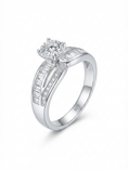 Load image into Gallery viewer, Eternal Brilliance Split-Shank 925 Sterling Silver Ring