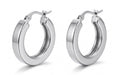 Load image into Gallery viewer, Flat-Edge Hoop Earrings