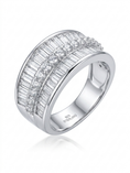 Load image into Gallery viewer, Geometric Baguette 925 Sterling Silver Ring