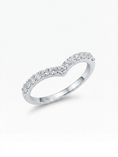 Load image into Gallery viewer, Serenade Chevron 925 Sterling Silver Wedding Band