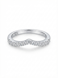 Load image into Gallery viewer, Serenade Chevron Sterling Silver Wedding Band