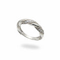 Load image into Gallery viewer, Twisted Pave 925 Sterling Silver Ring