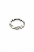 Load image into Gallery viewer, Twisted Pave Sterling Silver Ring