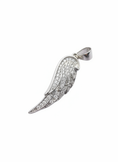Load image into Gallery viewer, Angel Wing Cubic Zirconia Sterling Silver Pendant