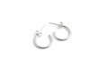 Load image into Gallery viewer, Silver hoop earrings
