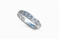 Load image into Gallery viewer, 925 Sterling Silver Classic Cubic Zirconia Band with 9 Cubic Zirconia Stones