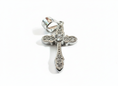 Load image into Gallery viewer, Cross Pendant Sterling Silver with Cubic Zirconia Stones