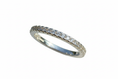 Load image into Gallery viewer, 925 Sterling Silver band with 17 Cubic Zirconia stones