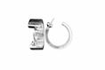 Load image into Gallery viewer, Hoop Butterfly Electroform Sterling Silver Earrings