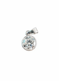 Load image into Gallery viewer, Cubic Zirconia Closed Sterling Silver Pendant