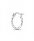 Load image into Gallery viewer, Clasp Hoop Earring - Three-Quarter View