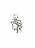 Load image into Gallery viewer, Man Carrying Water Buckets Pendant Sterling Silver