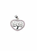 Load image into Gallery viewer, Tree of Life Heart Cubic 925 Sterling Silver Pendant