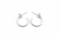 Load image into Gallery viewer, Silver hoop earrings