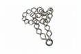 Load image into Gallery viewer, Anchor Square Round Link Silver Necklace