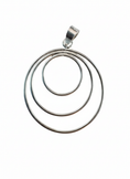 Load image into Gallery viewer, Multi Ring Pendant Sterling Silver