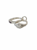 Load image into Gallery viewer, Tiny Double Ring Sterling Silver Pendant