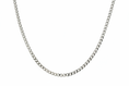Load image into Gallery viewer, Curb Diamond Cut Link Silver Necklace