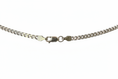 Load image into Gallery viewer, Curb Diamond Cut Link Silver Necklace