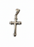 Load image into Gallery viewer, Vintage Round Cross Pendant Sterling Silver