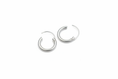 Load image into Gallery viewer, Silver hoop earrings