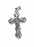 Load image into Gallery viewer, Vintage Cross Sterling Silver Pendant
