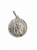 Load image into Gallery viewer, Vintage Saint Christopher Protect Us Sterling Silver Pendant