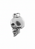 Load image into Gallery viewer, Flat Skull Pendant Sterling Silver