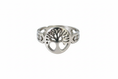 Load image into Gallery viewer, Tree of life with Cubic Zirconia Stone Stainless Steel Ring