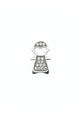 Load image into Gallery viewer, Cubics Girl Pendant Sterling Silver