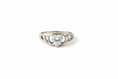 Load image into Gallery viewer, Heart shape with heart Cubic Zirconia Stone Stainless Steel Ring