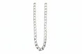 Load image into Gallery viewer, Curb Diamond Link Silver Necklace