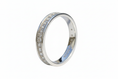 Load image into Gallery viewer, 925 Sterling Silver band with 21 round Cubic Zirconia stones
