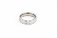 Load image into Gallery viewer, Silver with Cubic Zirconia Stone Stainless Steel Ring